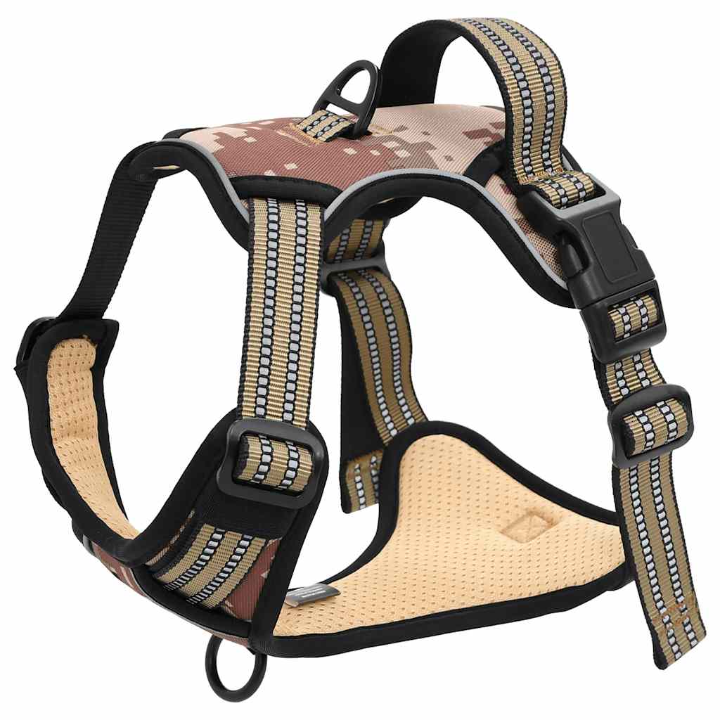 Hondentuigje riem en halsband verstelbaar XL camouflagebruin is nu te koop bij PeponiXL, paradijselijk wonen!