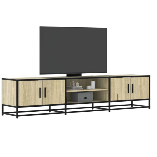 Tv-meubel 180x35x41 cm bewerkt hout sonoma eikenkleurig is nu te koop bij PeponiXL, paradijselijk wonen!