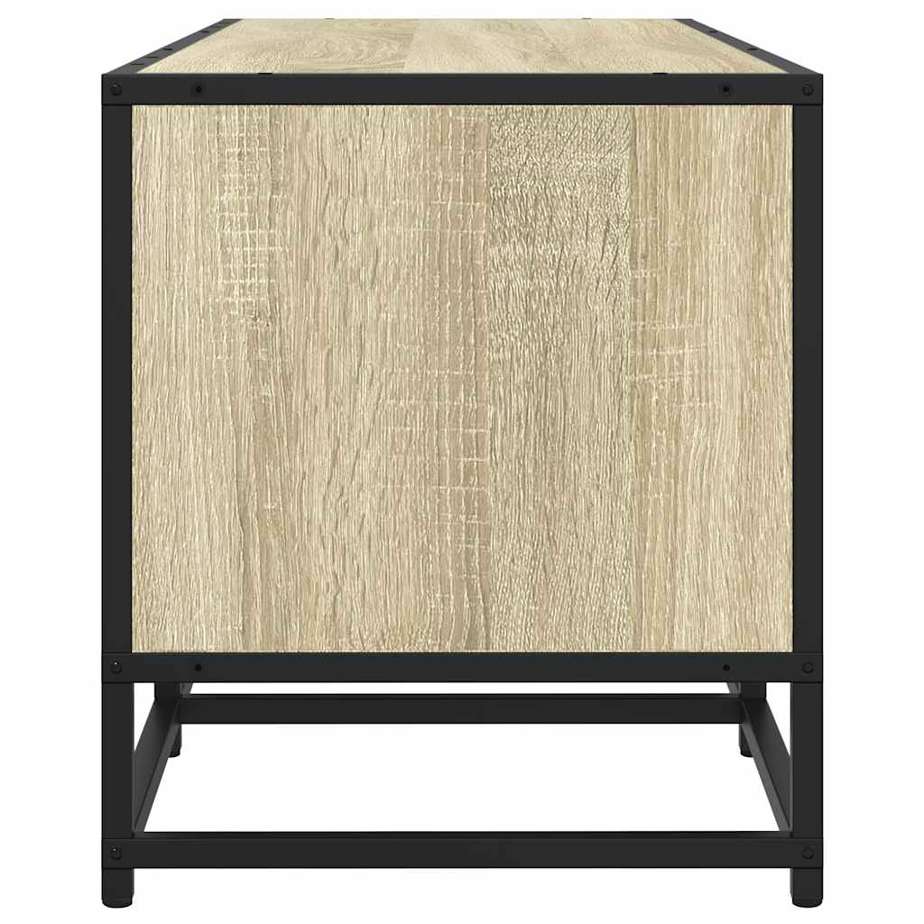 Tv-meubel 210x35x41 cm bewerkt hout sonoma eikenkleurig is nu te koop bij PeponiXL, paradijselijk wonen!