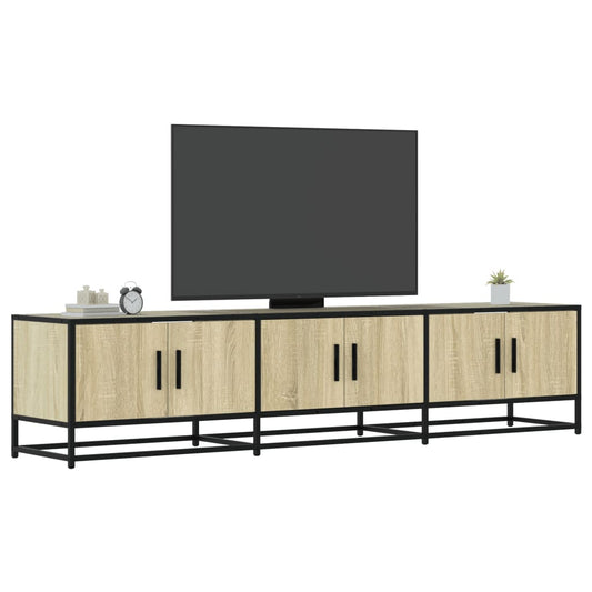 Tv-meubel 180x35x41 cm bewerkt hout sonoma eikenkleurig is nu te koop bij PeponiXL, paradijselijk wonen!