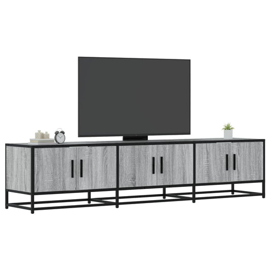 Tv-meubel 180x35x41 cm bewerkt hout grijs sonoma eikenkleurig is nu te koop bij PeponiXL, paradijselijk wonen!