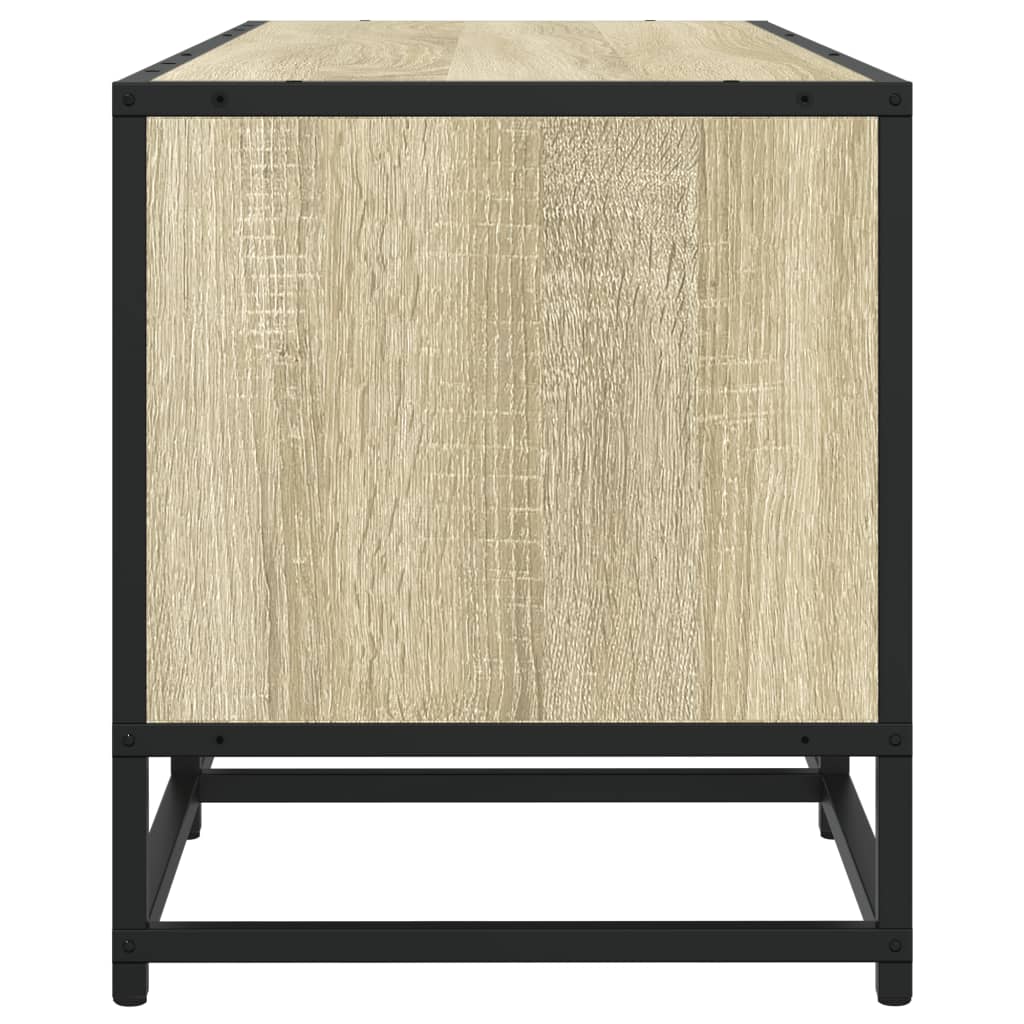 Tv-meubel 240x35x41 cm bewerkt hout sonoma eikenkleurig is nu te koop bij PeponiXL, paradijselijk wonen!