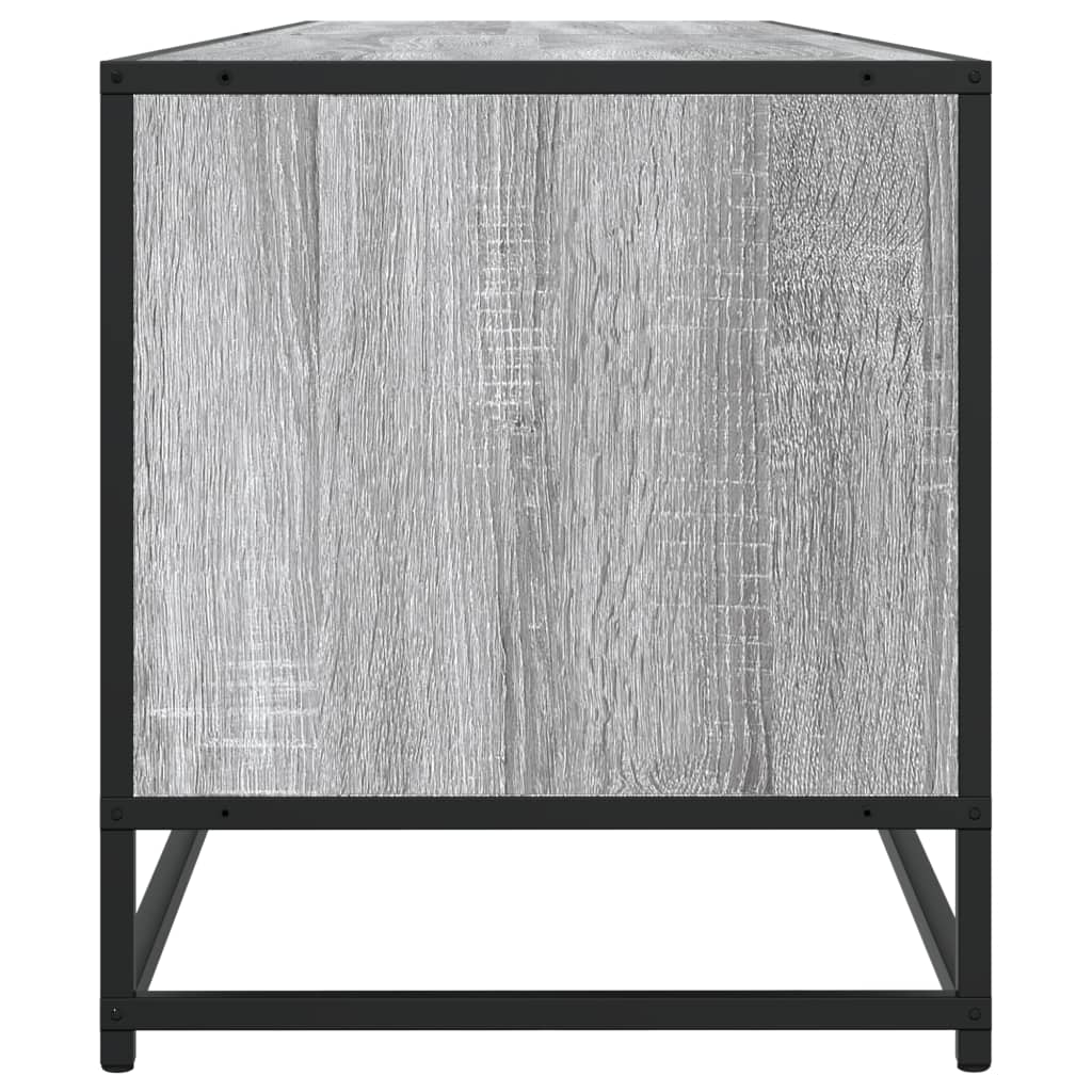 Tv-meubel 180x40x46 cm bewerkt hout grijs sonoma eikenkleurig is nu te koop bij PeponiXL, paradijselijk wonen!