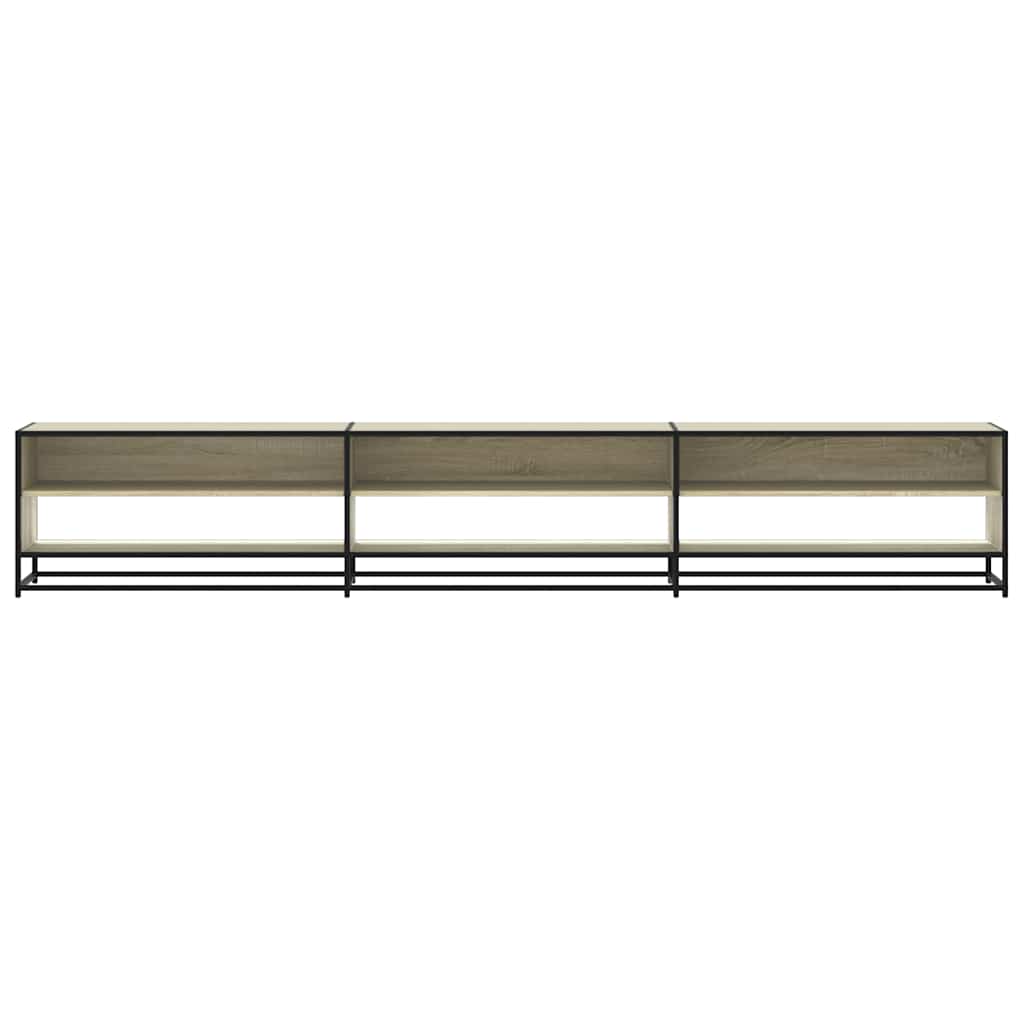 Tv-meubel 270x40x46 cm bewerkt hout sonoma eikenkleurig is nu te koop bij PeponiXL, paradijselijk wonen!