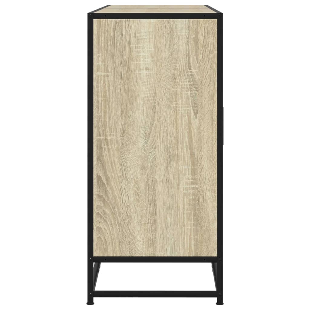 Dressoir 134x35x76 cm bewerkt hout sonoma eikenkleurig is nu te koop bij PeponiXL, paradijselijk wonen!