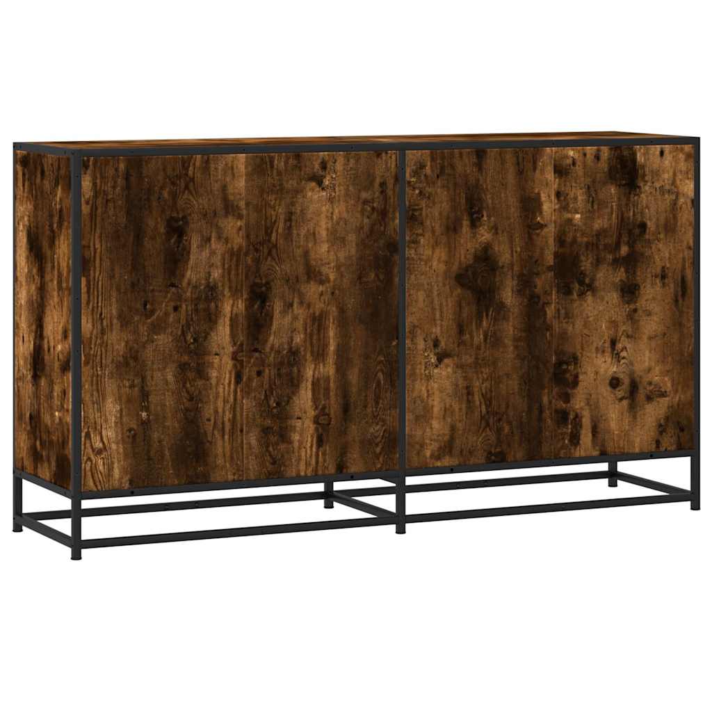 Dressoir 134x35x76 cm bewerkt hout gerookt eikenkleurig is nu te koop bij PeponiXL, paradijselijk wonen!
