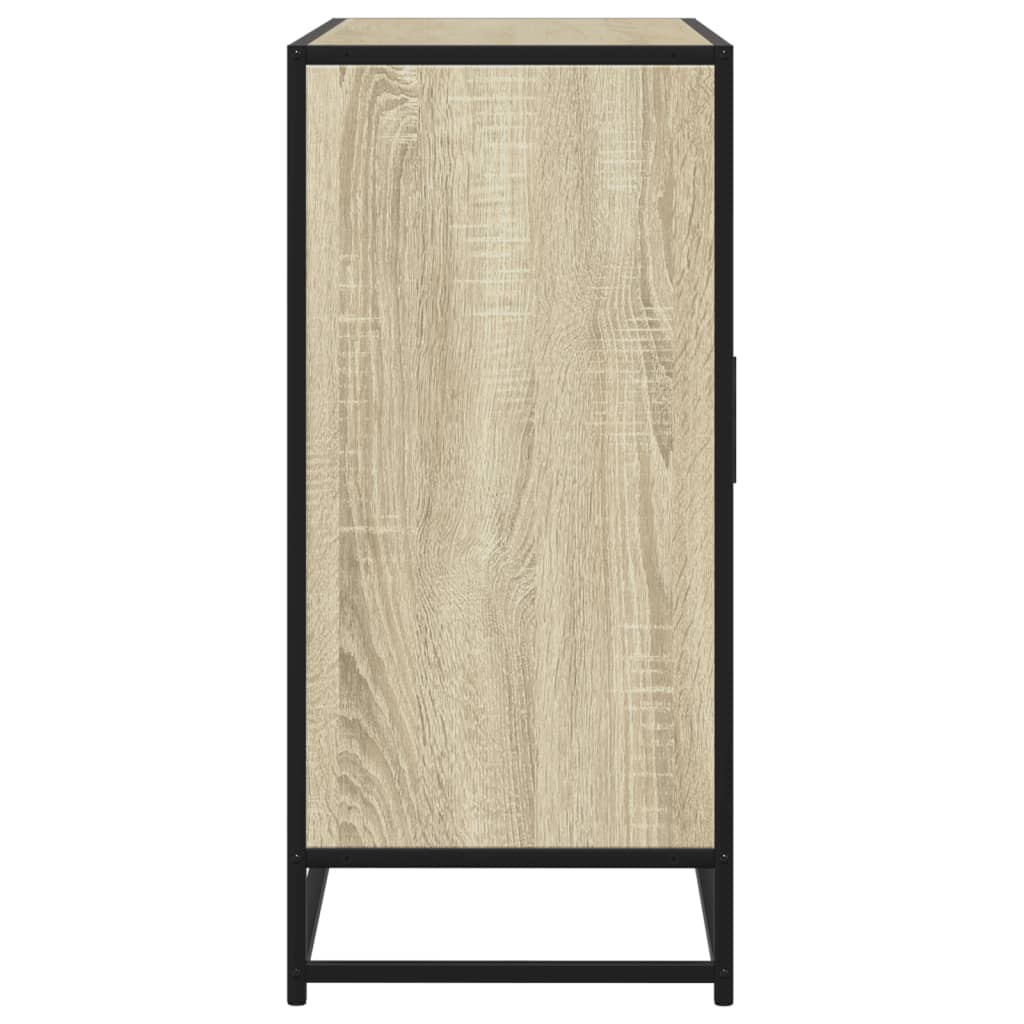 Dressoir 92x35x76 cm bewerkt hout sonoma eikenkleurig is nu te koop bij PeponiXL, paradijselijk wonen!