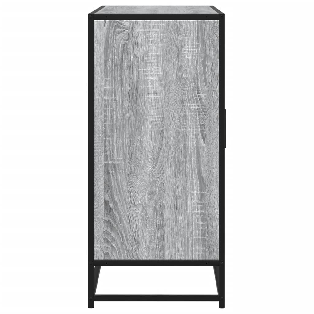 Dressoir 92x35x76 cm bewerkt hout grijs sonoma eikenkleurig is nu te koop bij PeponiXL, paradijselijk wonen!