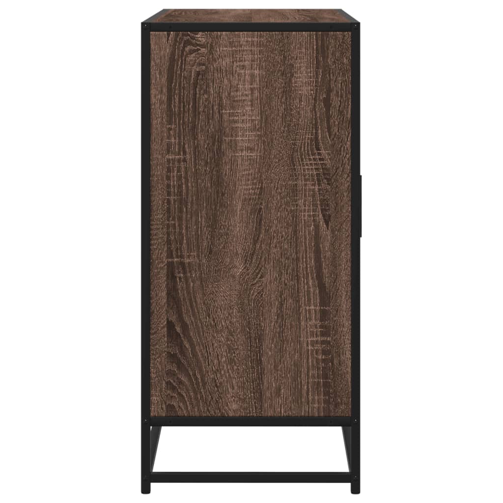 Dressoir 92x35x76 cm bewerkt hout bruin eikenkleurig is nu te koop bij PeponiXL, paradijselijk wonen!