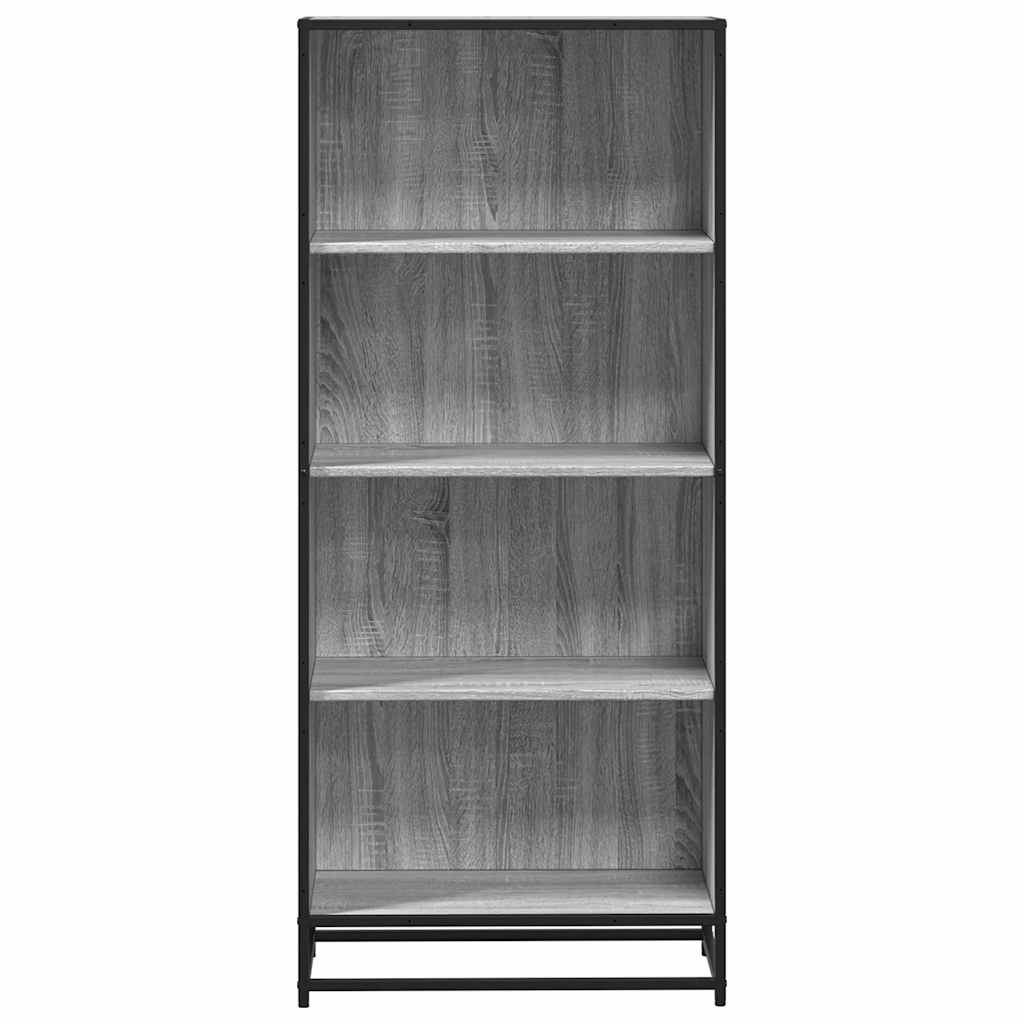 Boekenkast 60x35x139 cm bewerkt hout grijs sonoma eikenkleurig is nu te koop bij PeponiXL, paradijselijk wonen!