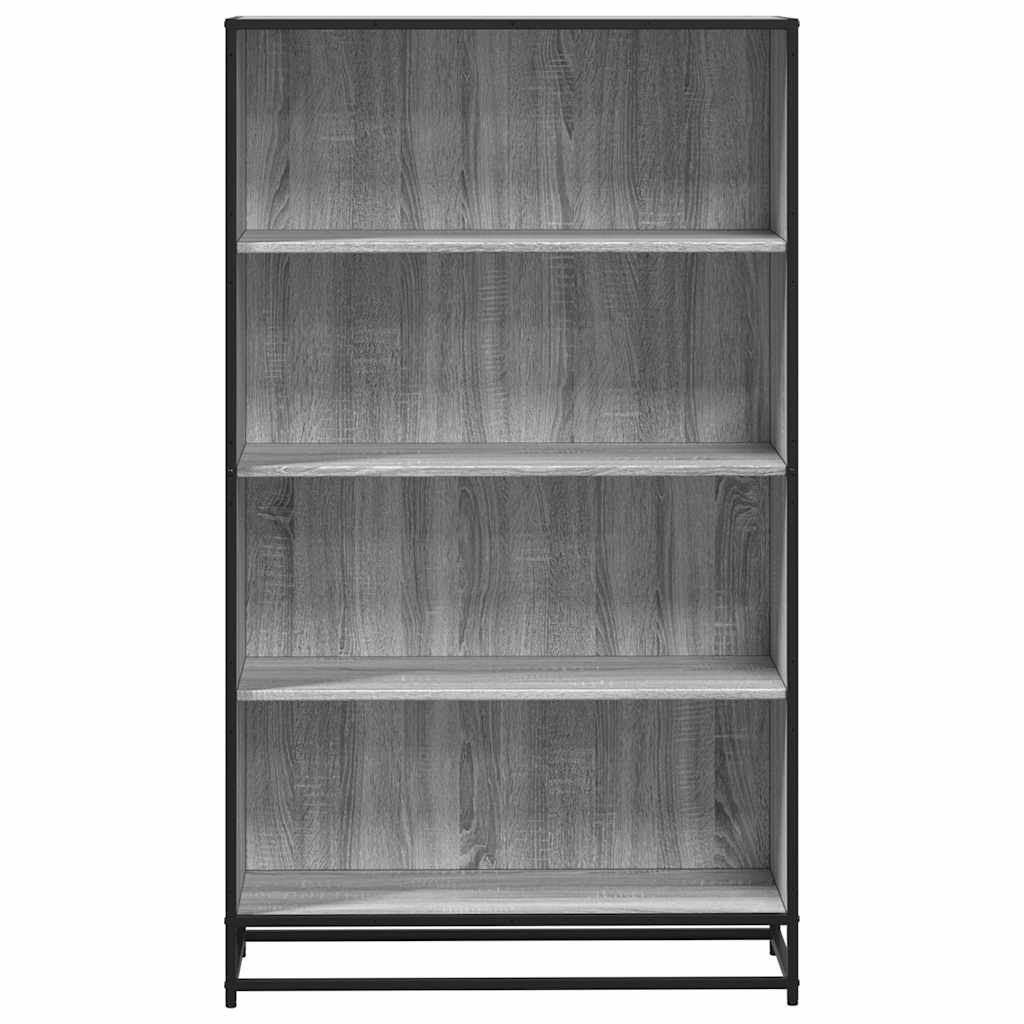Boekenkast 80,5x35x139 cm bewerkt hout grijs sonoma eikenkleur is nu te koop bij PeponiXL, paradijselijk wonen!