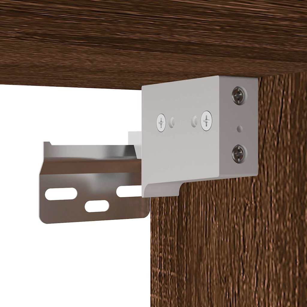 3-delige Badkamermeubelset bewerkt hout bruin eikenkleur is nu te koop bij PeponiXL, paradijselijk wonen!
