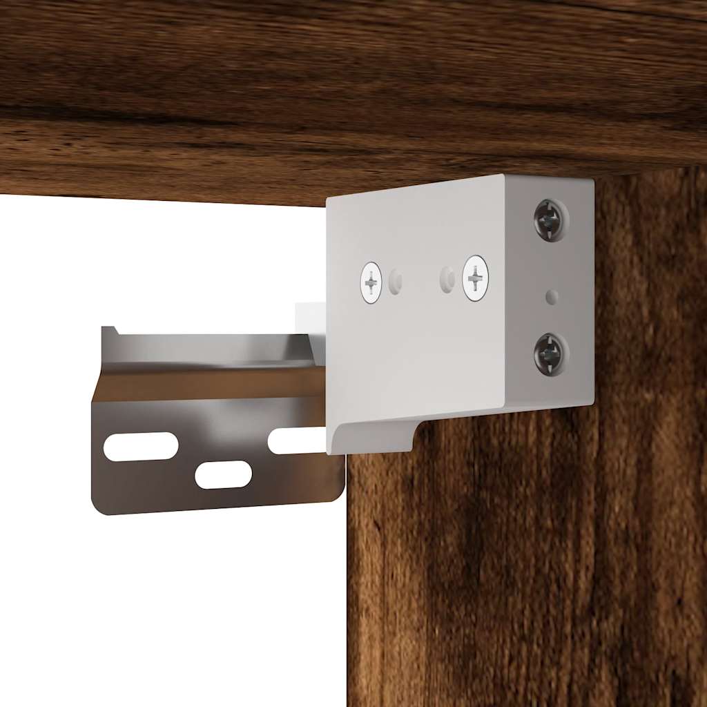 3-delige Badkamermeubelset bewerkt hout gerookt eikenkleurig is nu te koop bij PeponiXL, paradijselijk wonen!