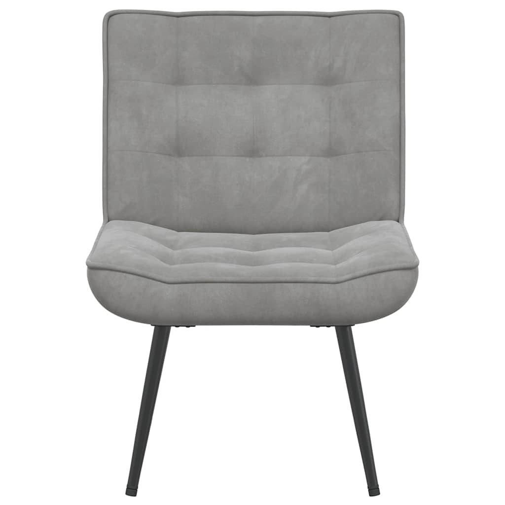 Relaxstoel 64x74x84 cm fluweel donkergrijs is nu te koop bij PeponiXL, paradijselijk wonen!
