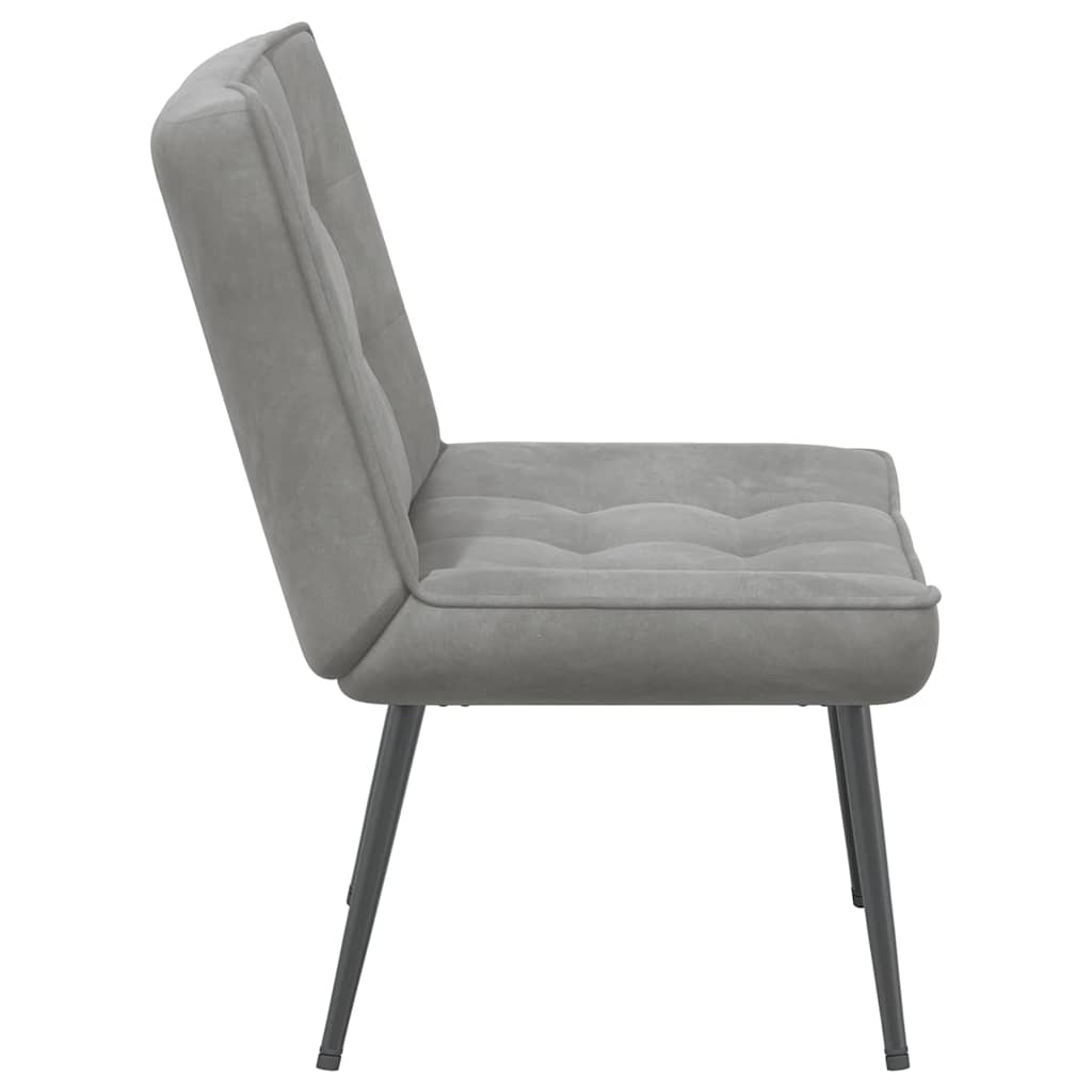 Relaxstoel 64x74x84 cm fluweel donkergrijs is nu te koop bij PeponiXL, paradijselijk wonen!
