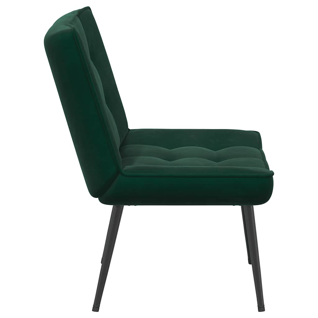 Relaxstoel 64x74x84 cm fluweel donkergroen is nu te koop bij PeponiXL, paradijselijk wonen!