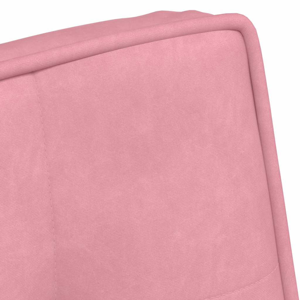 Relaxstoel 64x74x84 cm fluweel roze is nu te koop bij PeponiXL, paradijselijk wonen!