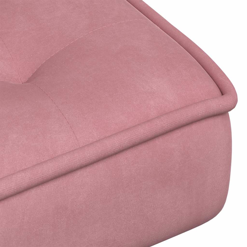 Relaxstoel 64x74x84 cm fluweel roze is nu te koop bij PeponiXL, paradijselijk wonen!