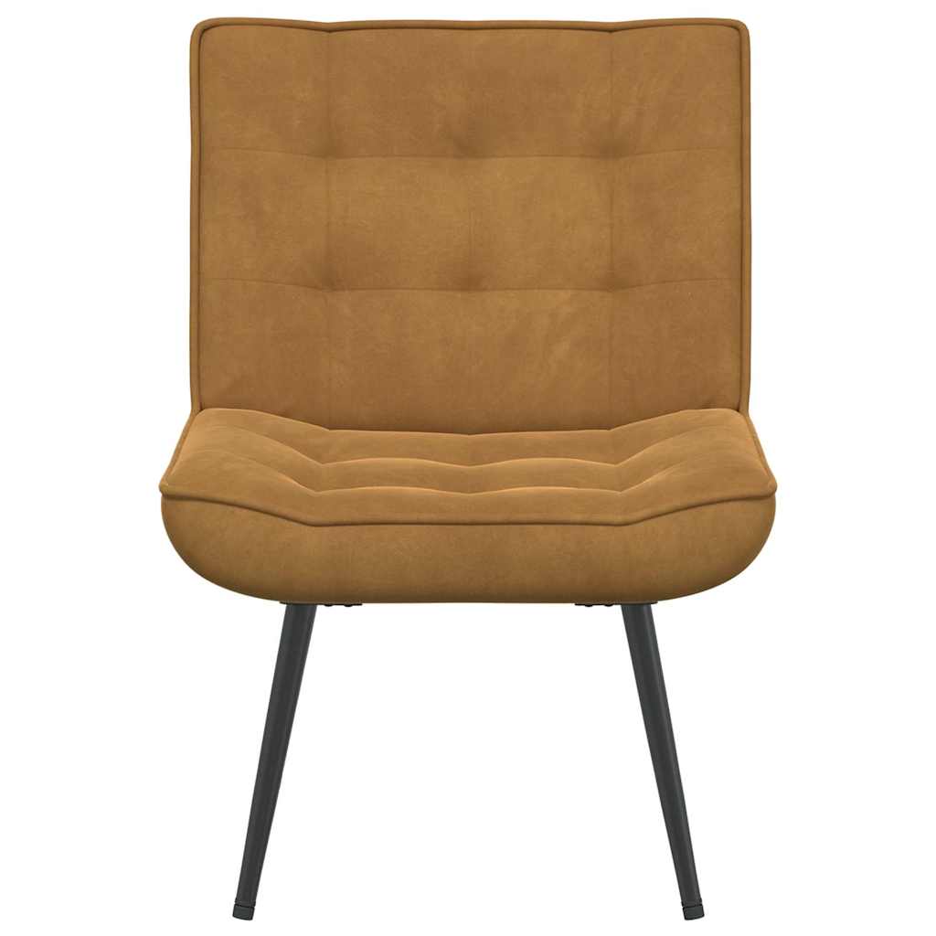 Relaxstoel 64x74x84 cm fluweel bruin is nu te koop bij PeponiXL, paradijselijk wonen!