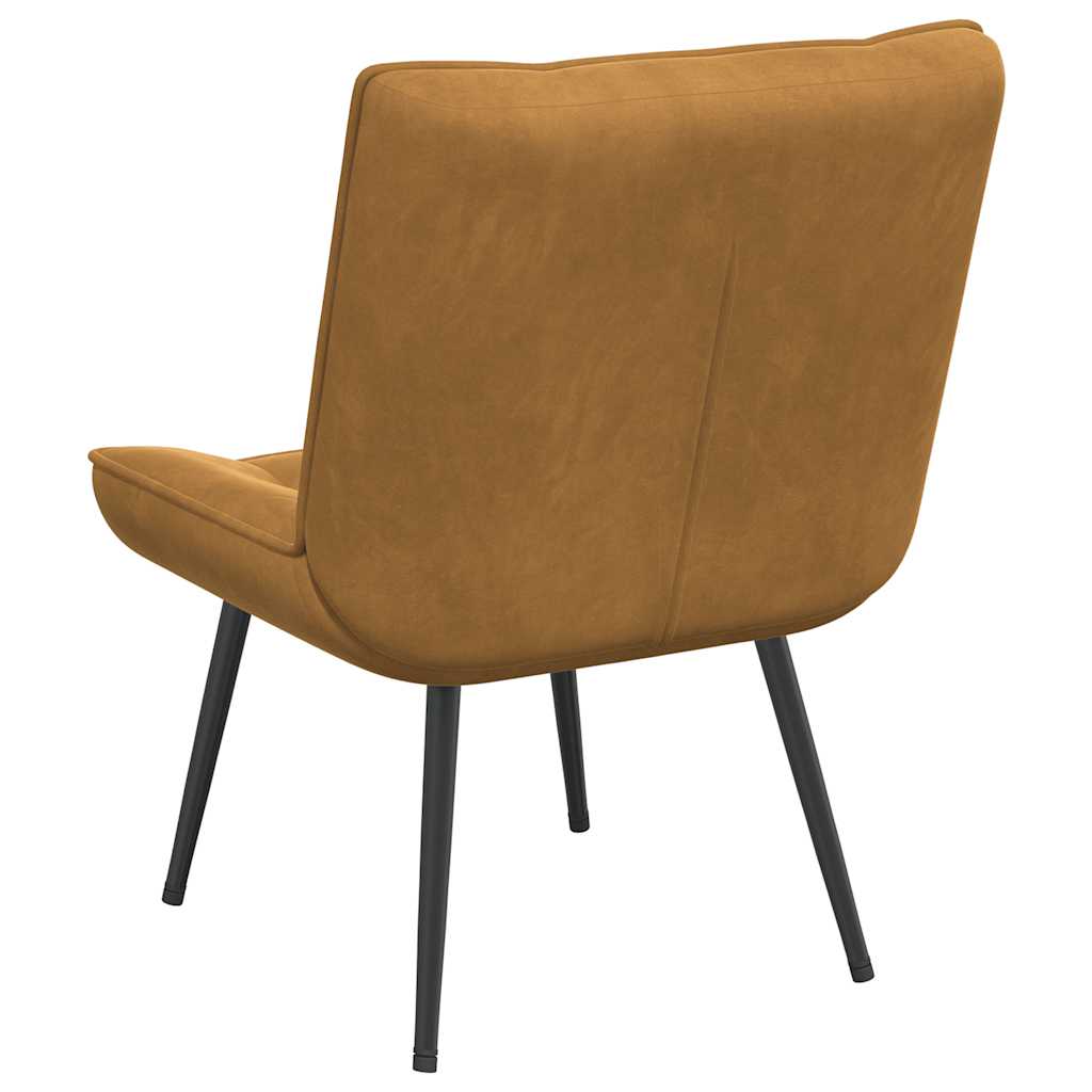 Relaxstoel 64x74x84 cm fluweel bruin is nu te koop bij PeponiXL, paradijselijk wonen!
