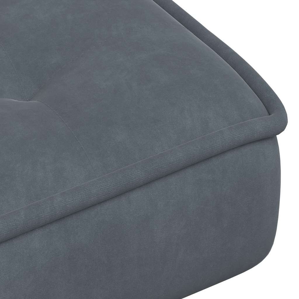 Relaxstoel met voetenbank fluweel donkergrijs is nu te koop bij PeponiXL, paradijselijk wonen!