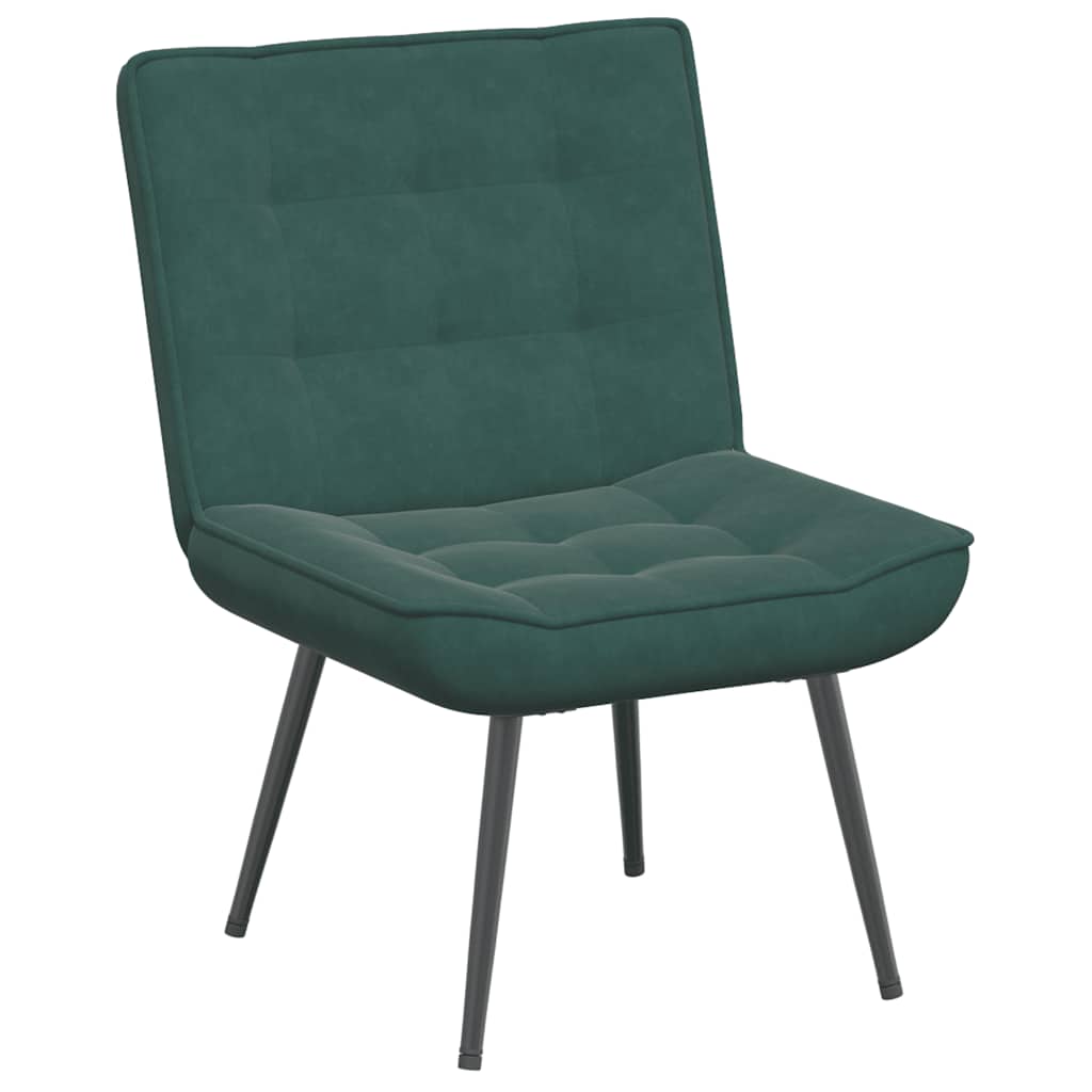 Relaxstoel met voetenbank fluweel donkergroen is nu te koop bij PeponiXL, paradijselijk wonen!