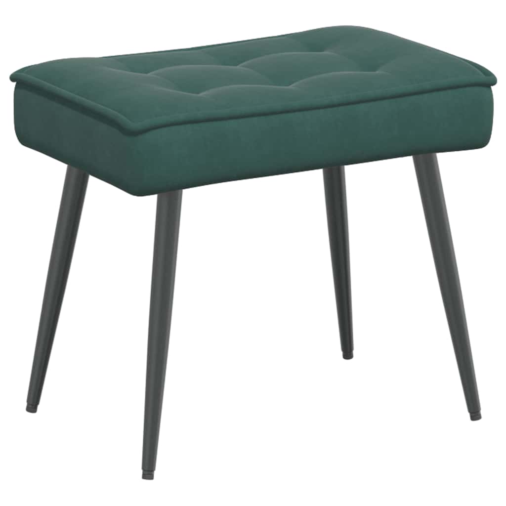 Relaxstoel met voetenbank fluweel donkergroen is nu te koop bij PeponiXL, paradijselijk wonen!