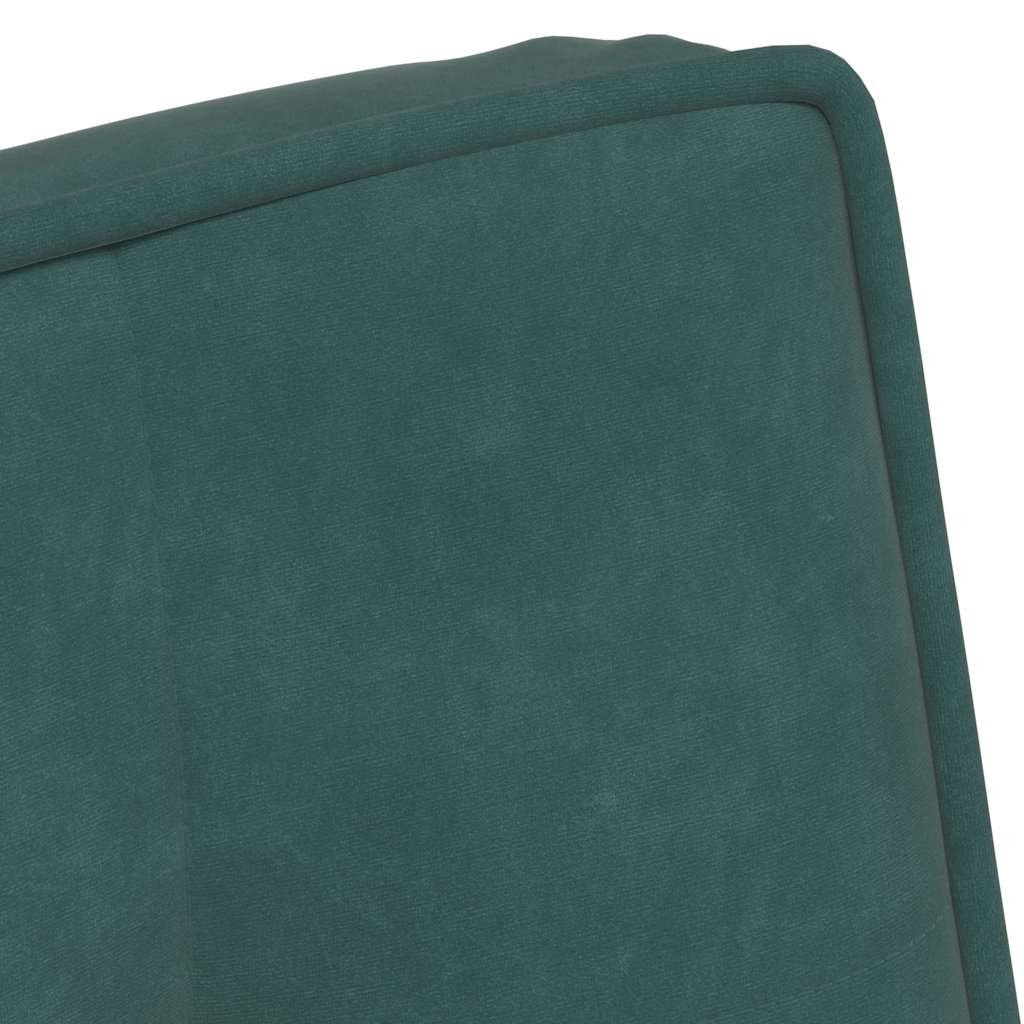 Relaxstoel met voetenbank fluweel donkergroen is nu te koop bij PeponiXL, paradijselijk wonen!