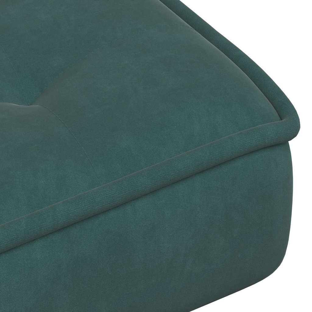 Relaxstoel met voetenbank fluweel donkergroen is nu te koop bij PeponiXL, paradijselijk wonen!