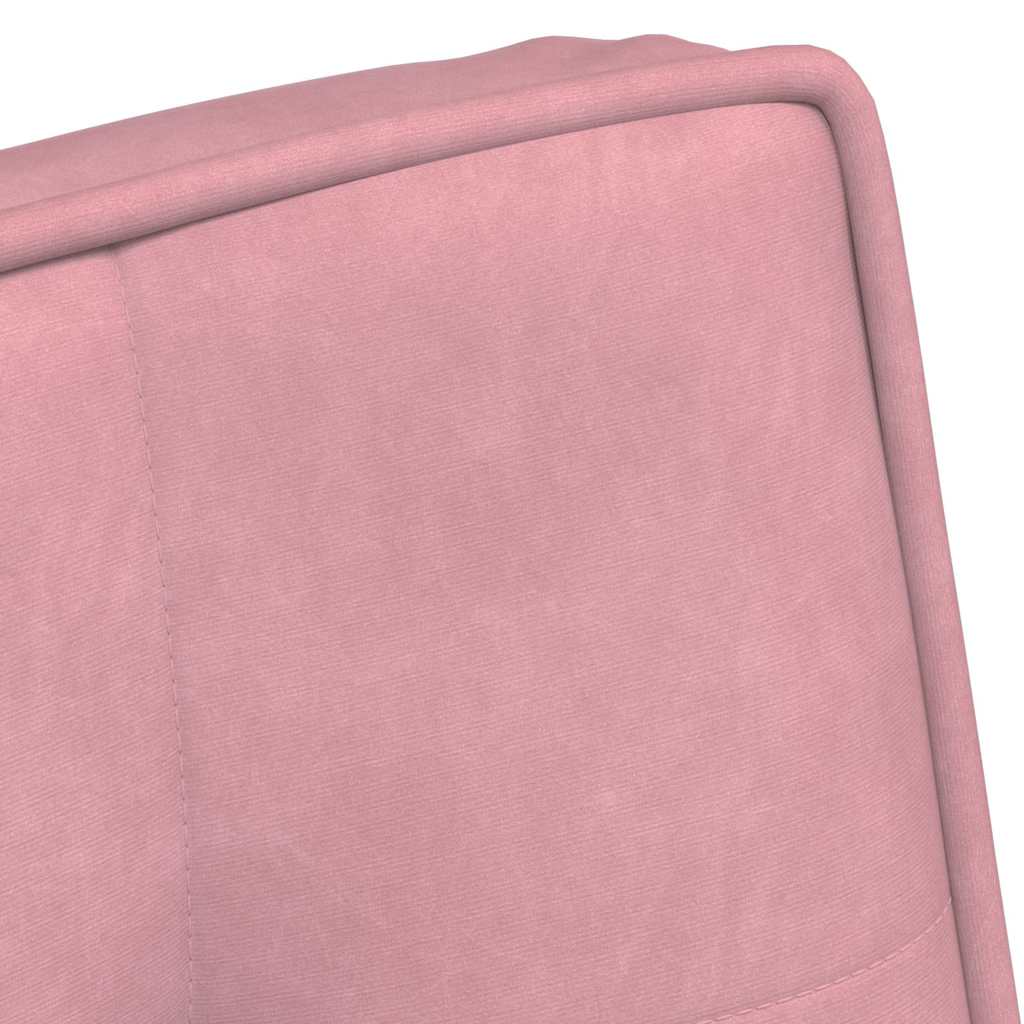 Relaxstoel met voetenbank fluweel roze is nu te koop bij PeponiXL, paradijselijk wonen!