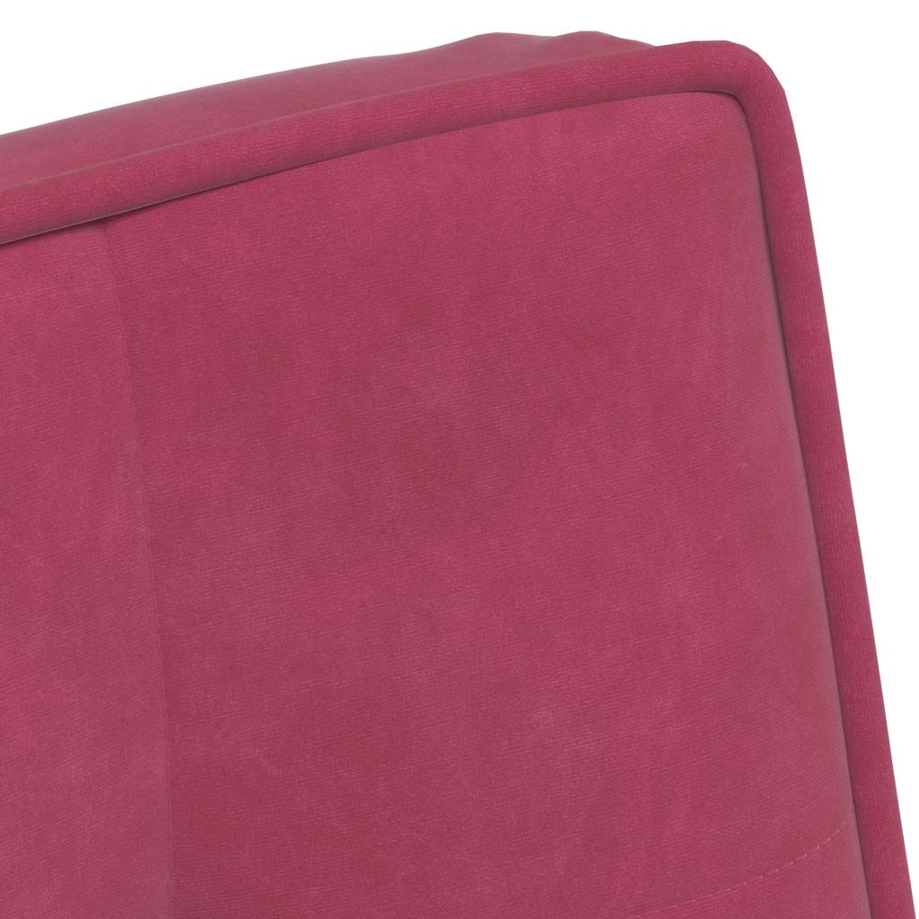 Relaxstoel met voetenbank fluweel wijnrood is nu te koop bij PeponiXL, paradijselijk wonen!