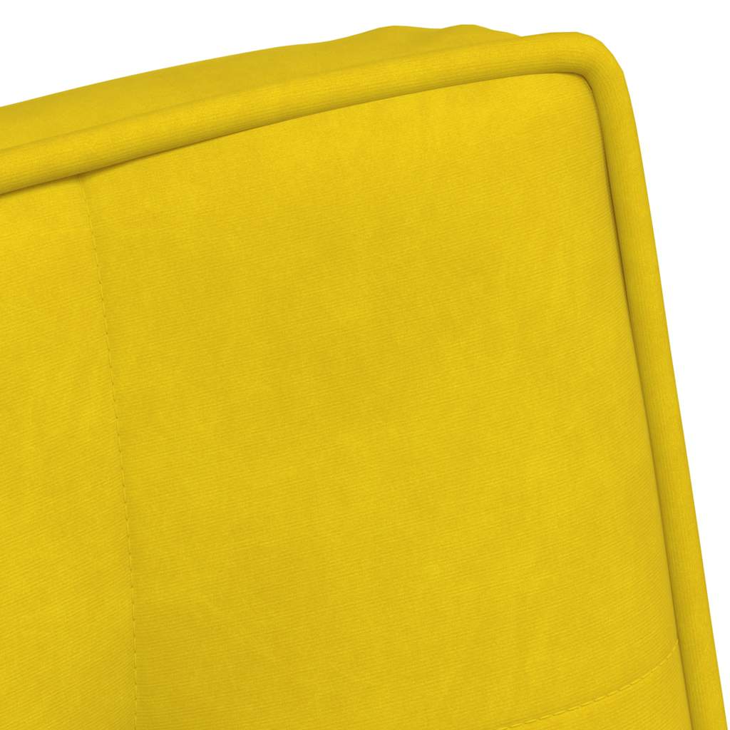 Relaxstoel met voetenbank fluweel geel is nu te koop bij PeponiXL, paradijselijk wonen!