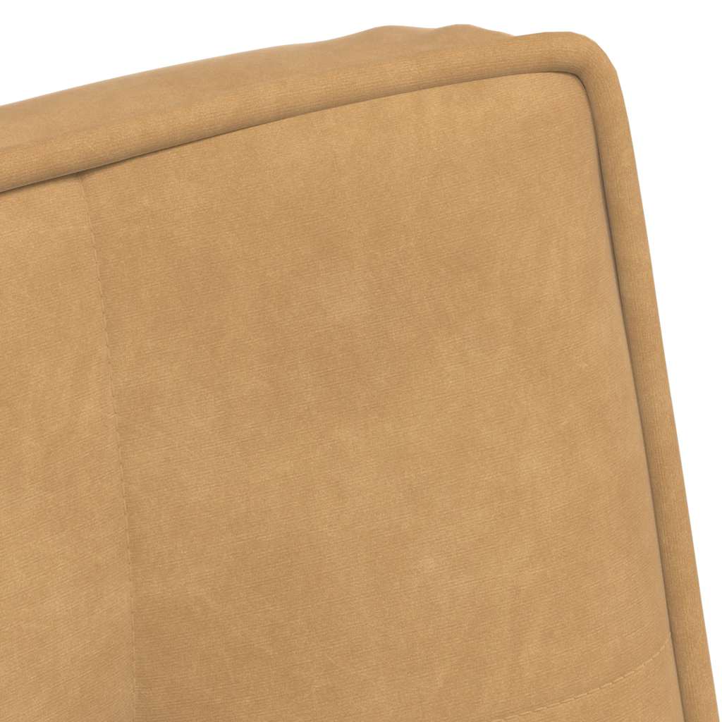 Relaxstoel met voetenbank fluweel bruin is nu te koop bij PeponiXL, paradijselijk wonen!
