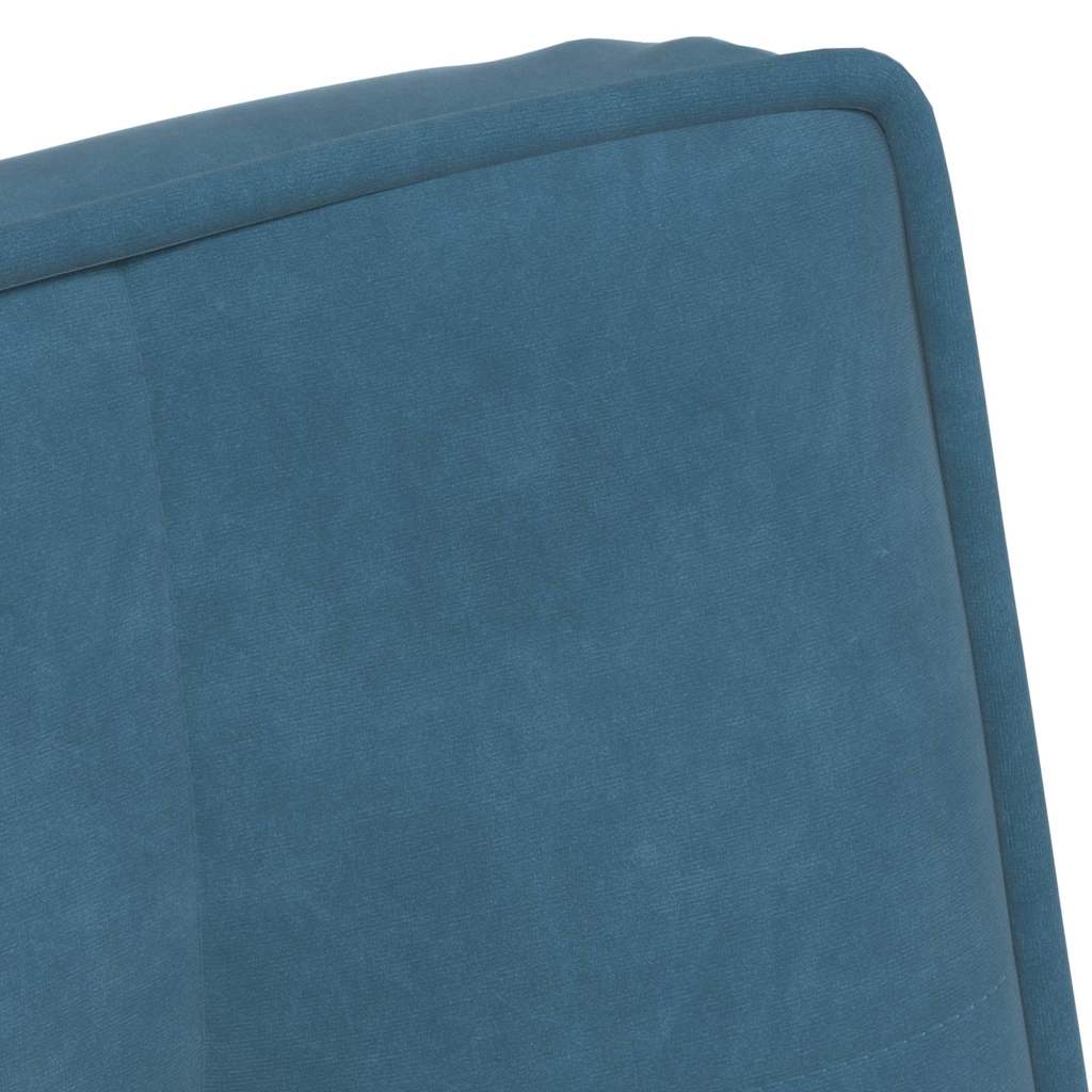 Relaxstoel met voetenbank fluweel blauw is nu te koop bij PeponiXL, paradijselijk wonen!