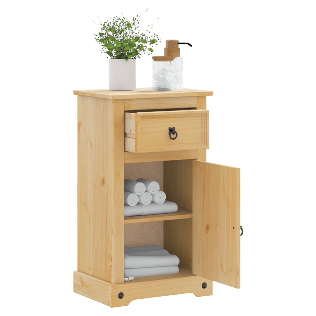 Badkamerkast Corona 45x33x80 cm massief grenenhout is nu te koop bij PeponiXL, paradijselijk wonen!