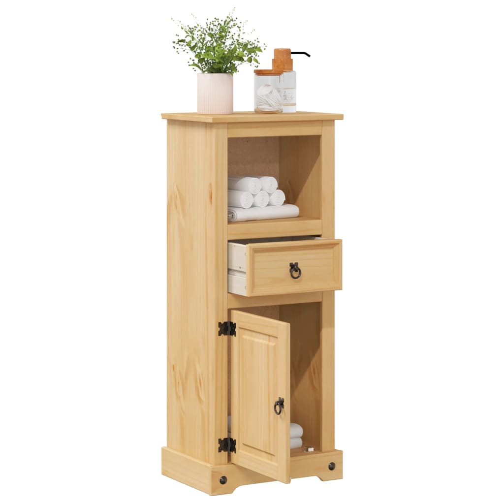 Badkamerkast Corona 45x33x110 cm massief grenenhout is nu te koop bij PeponiXL, paradijselijk wonen!