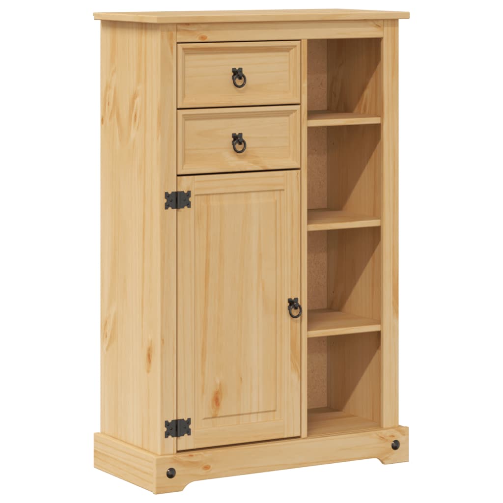 Badkamerkast Corona 70x33x110 cm massief grenenhout is nu te koop bij PeponiXL, paradijselijk wonen!