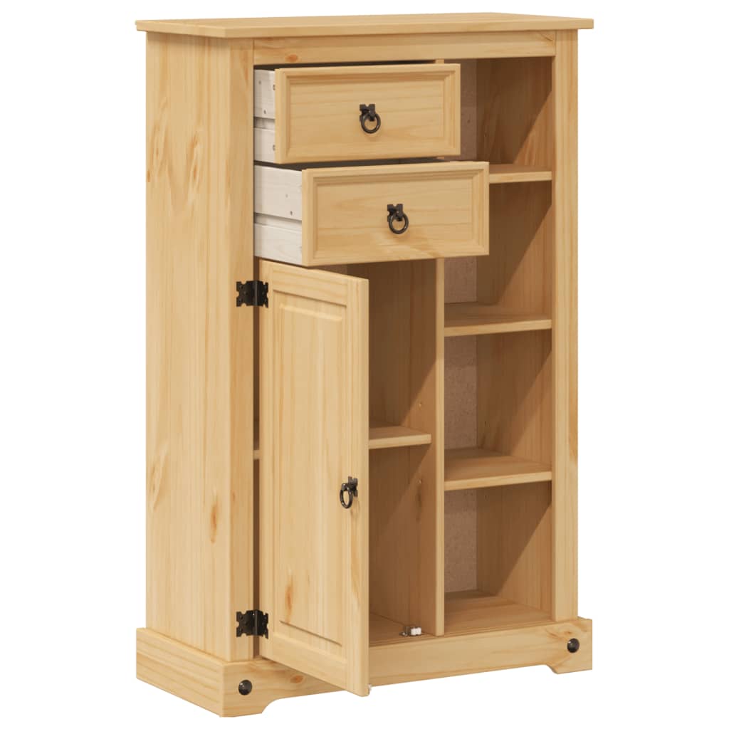 Badkamerkast Corona 70x33x110 cm massief grenenhout is nu te koop bij PeponiXL, paradijselijk wonen!
