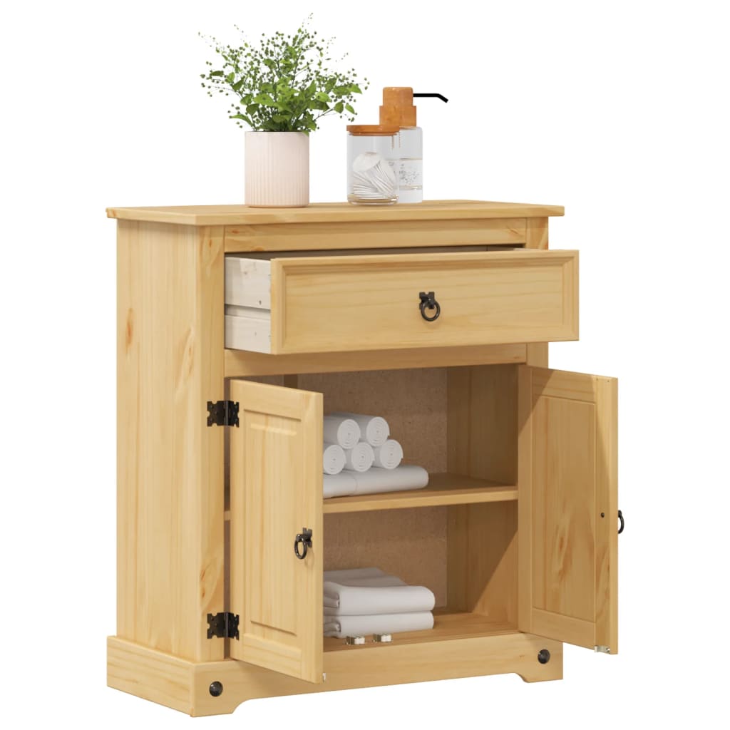 Badkamerkast Corona 70x33x80 cm massief grenenhout is nu te koop bij PeponiXL, paradijselijk wonen!