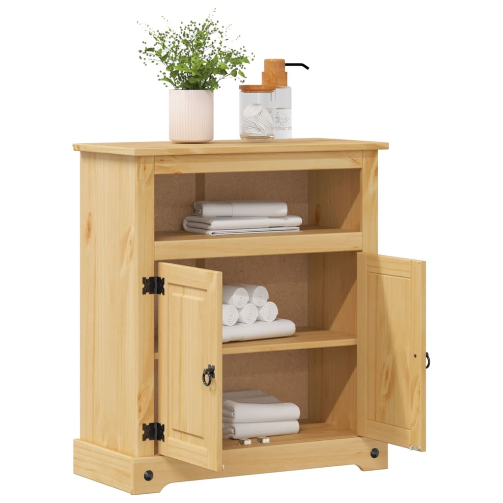 Badkamerkast Corona 70x33x80 cm massief grenenhout is nu te koop bij PeponiXL, paradijselijk wonen!