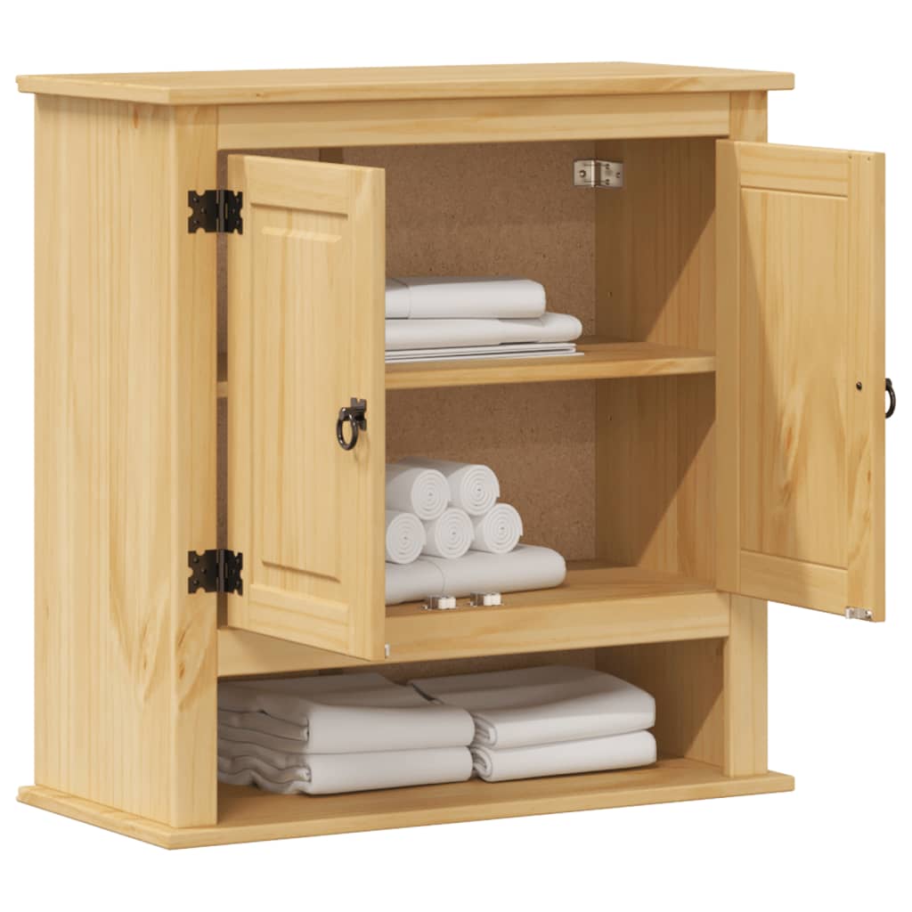 Badkamerwandkast Corona 70x33x71,5 cm massief grenenhout is nu te koop bij PeponiXL, paradijselijk wonen!