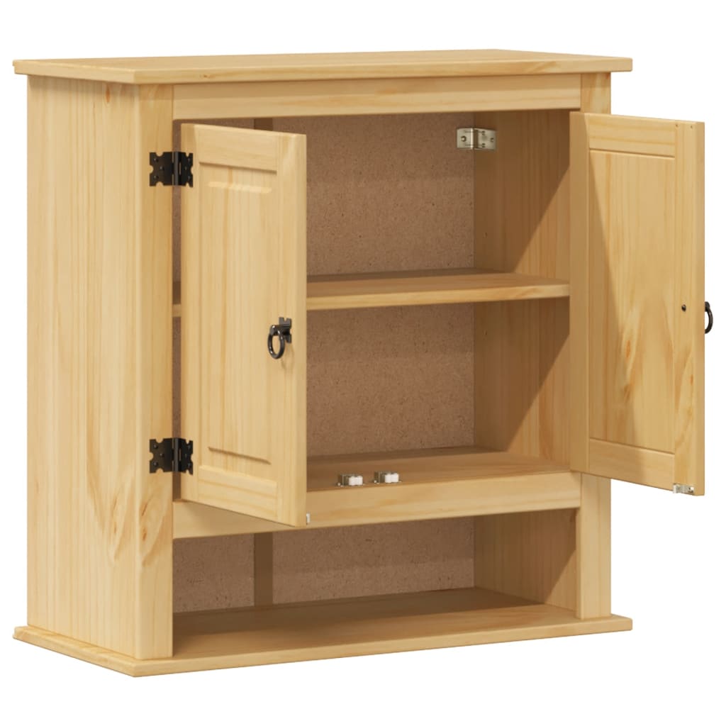 Badkamerwandkast Corona 70x33x71,5 cm massief grenenhout is nu te koop bij PeponiXL, paradijselijk wonen!