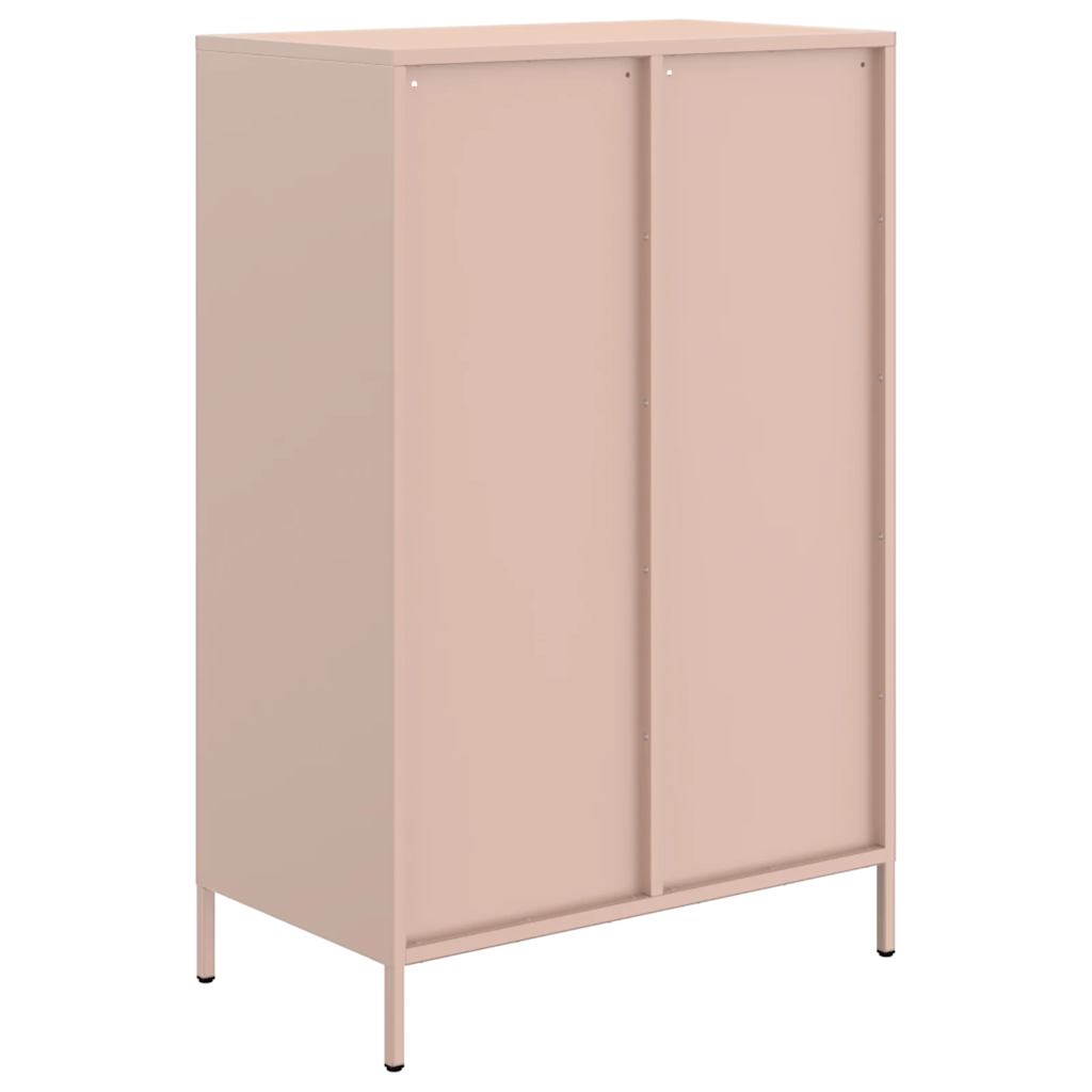 Hoge kast 68x39x101,5 cm staal roze is nu te koop bij PeponiXL, paradijselijk wonen!
