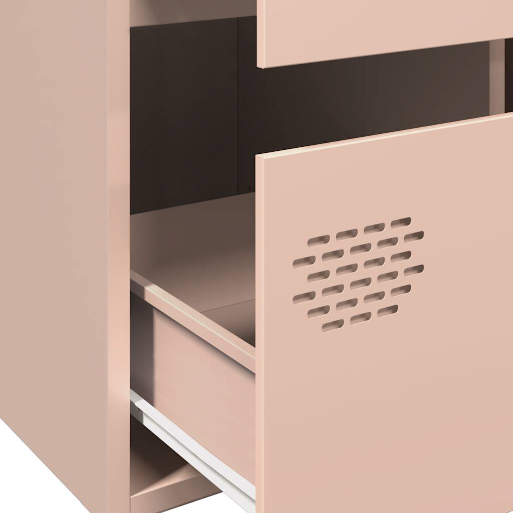 Hoge kast 68x39x101,5 cm staal roze is nu te koop bij PeponiXL, paradijselijk wonen!