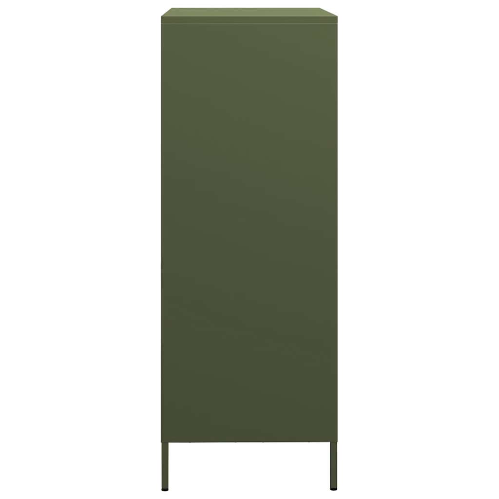 Hoge kast 68x39x101,5 cm staal olijfgroen is nu te koop bij PeponiXL, paradijselijk wonen!