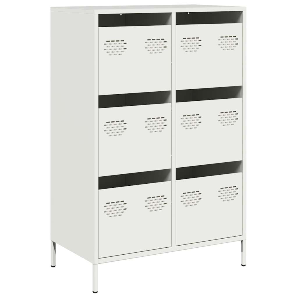 Hoge kast 68x39x101,5 cm staal wit is nu te koop bij PeponiXL, paradijselijk wonen!