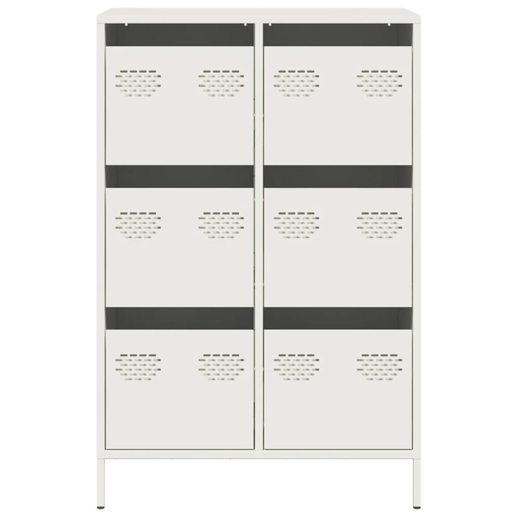 Hoge kast 68x39x101,5 cm staal wit is nu te koop bij PeponiXL, paradijselijk wonen!
