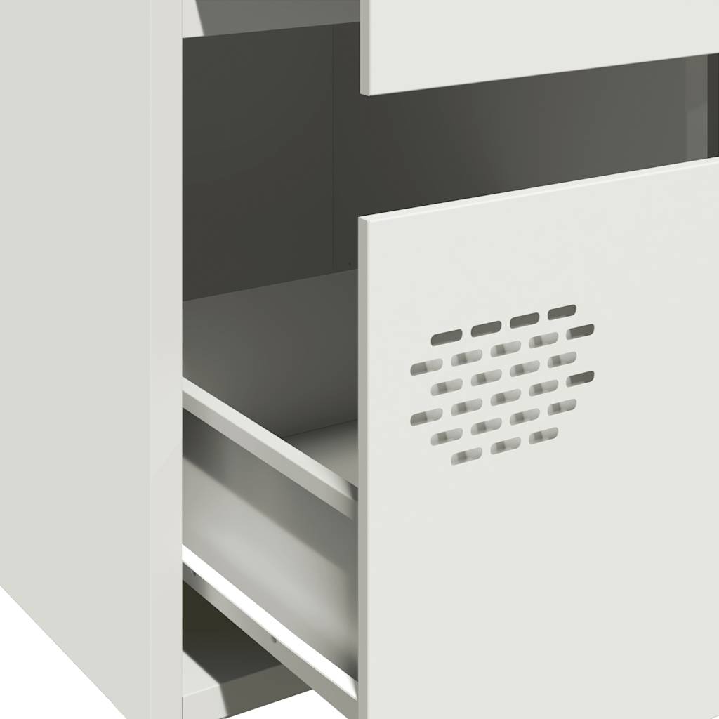 Hoge kast 68x39x101,5 cm staal wit is nu te koop bij PeponiXL, paradijselijk wonen!