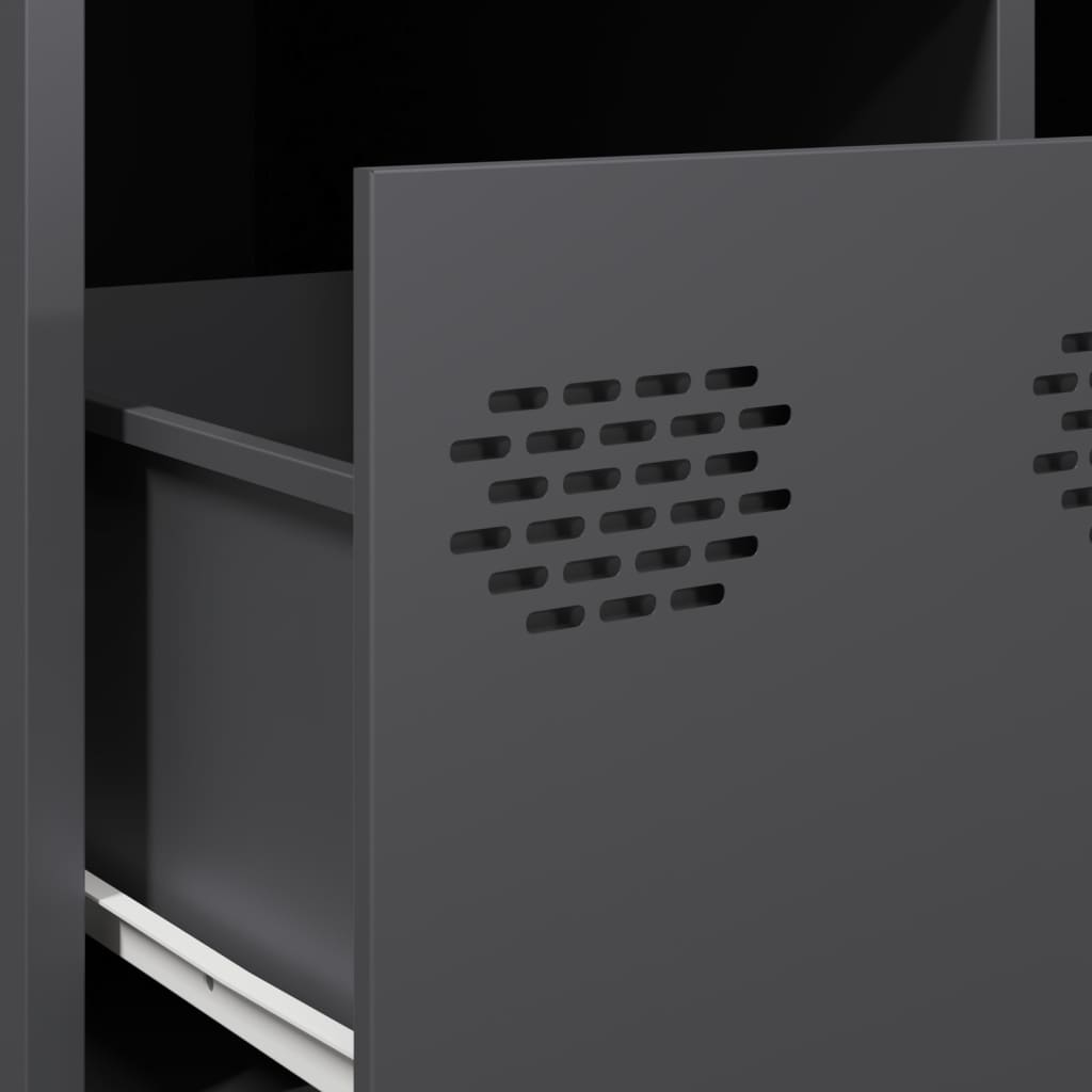 Tv-meubel 68x50x43,5 cm koudgewalst staal antracietkleurig is nu te koop bij PeponiXL, paradijselijk wonen!