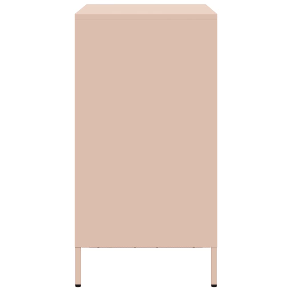 Dressoir 68x39x73,5 cm koudgewalst staal roze is nu te koop bij PeponiXL, paradijselijk wonen!